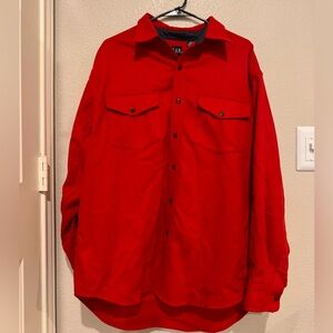 GAP Men's Vibrant Red Wool Shirt Jacket “Shacket”
